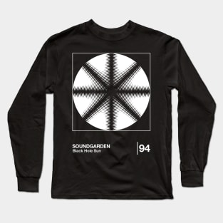 Black Hole Sun / Minimalist Style Graphic Design Long Sleeve T-Shirt